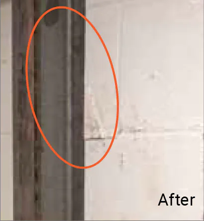 Basement wall (after)