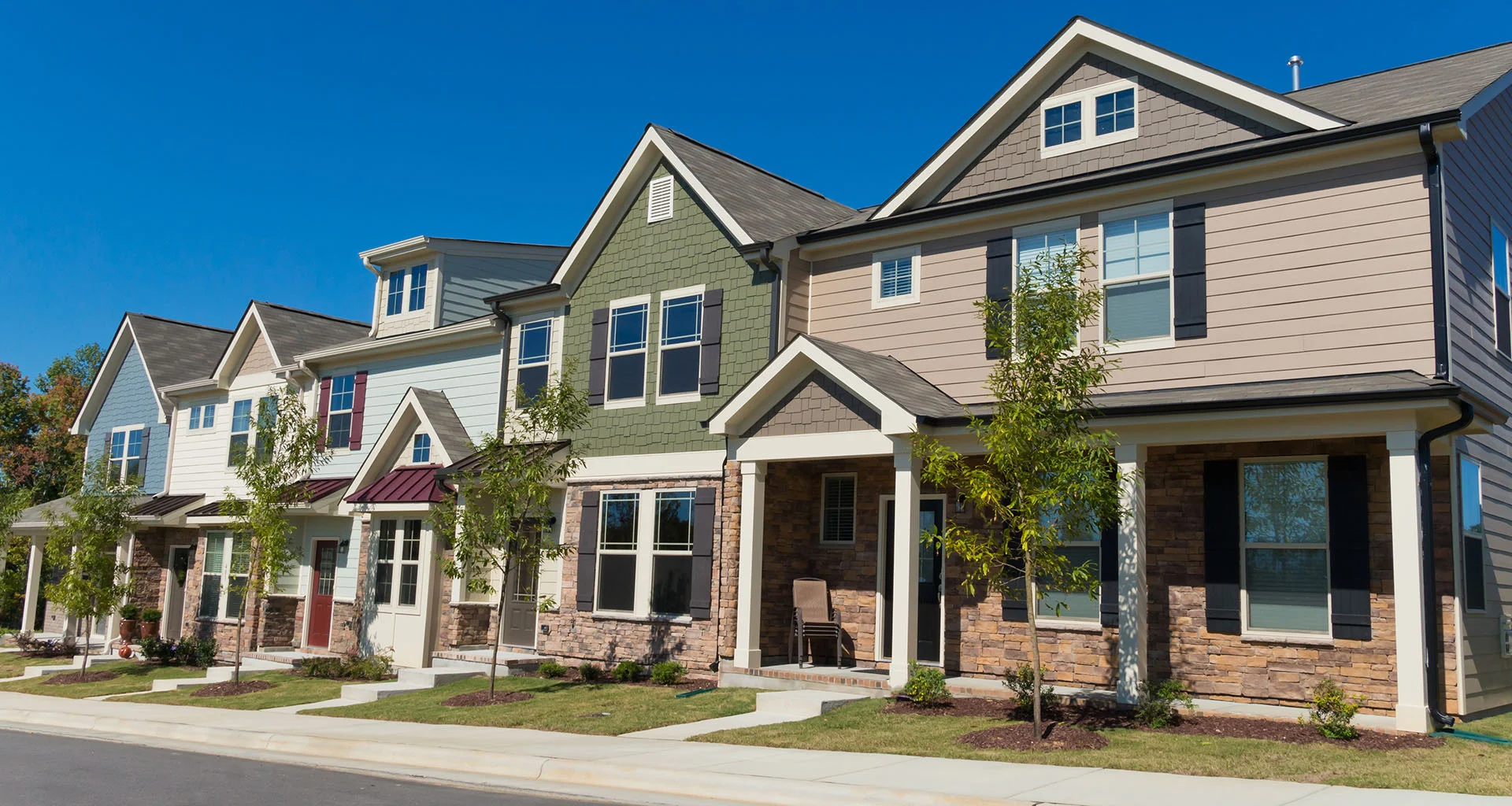 Beautiful neighborhood with well maintained homes